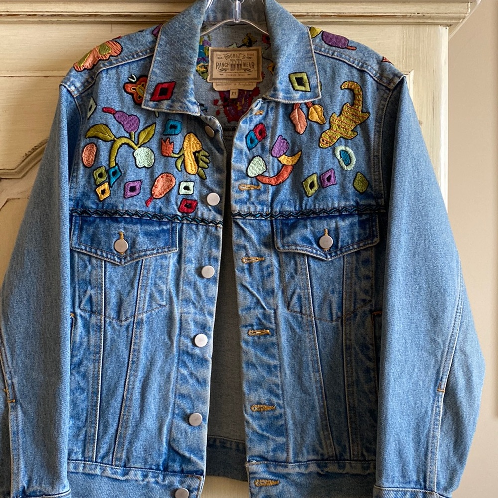 Double D Ranch “Southwestern” Jean Jacket - Desert Animals.